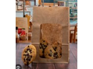 Brown Kraft Window Cookie Paper Bags (Packed 250's)